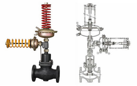 自力式壓力、壓差組合閥結構圖